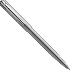 Waterman® Allure Ballpoint Pen, Medium Point, 0.7 mm, Chrome Barrel, Blue Ink