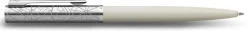 Waterman® Allure Deluxe Ballpoint Pen, Medium Point, 0.7 mm, White Lacquer Barrel, Blue Ink