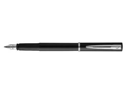 Waterman® Allure Fountain Pen, Fine Point, 0.5 mm, Chrome Barrel, Blue Ink