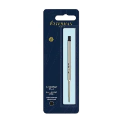 Waterman® Ballpoint Pen Refill, Medium Point, 0.7 mm, Black