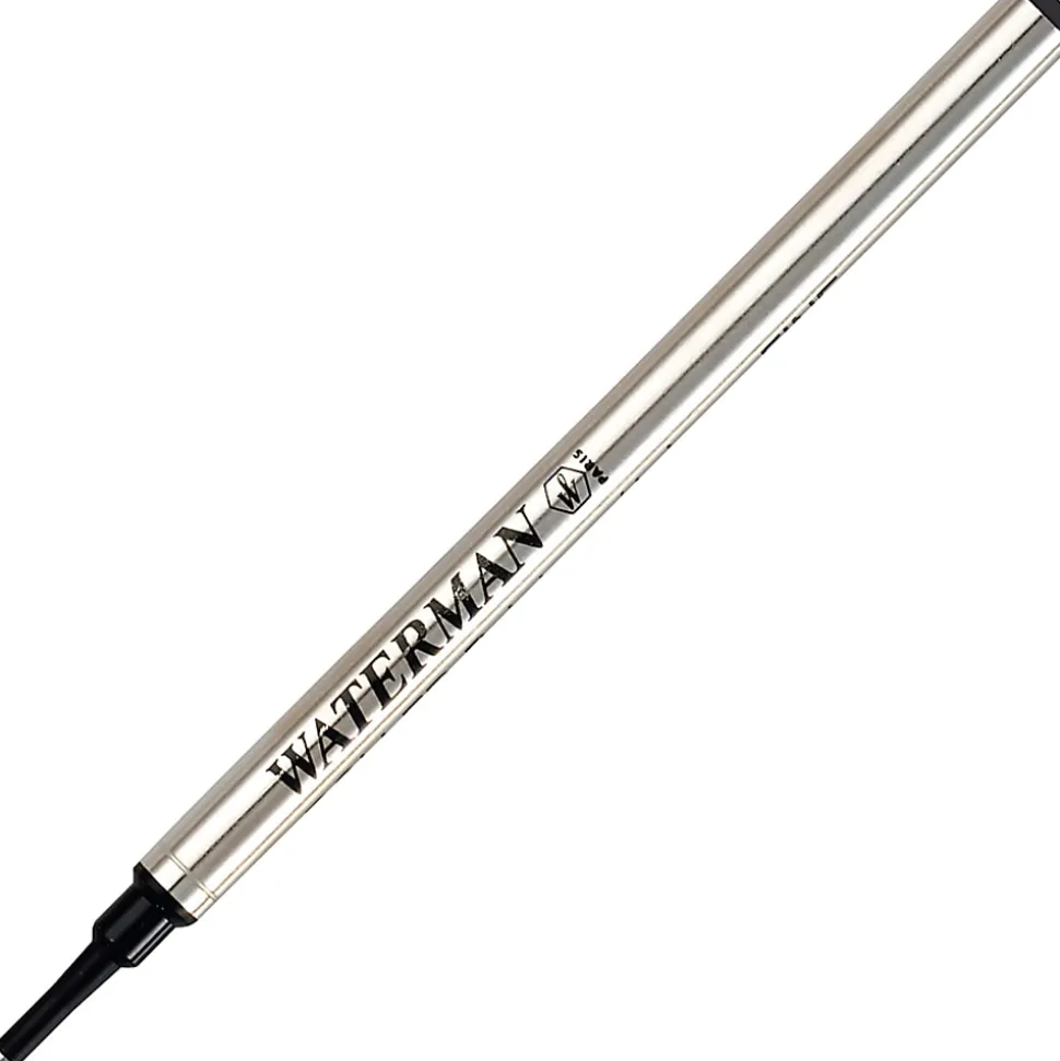 Waterman® Rollerball Pen Refill, Fine Point, 0.5 mm, Black