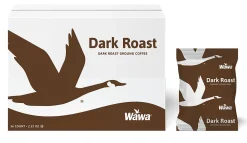 WaWa Single-Serve Coffee Packets, Dark Roast, Carton Of 36
