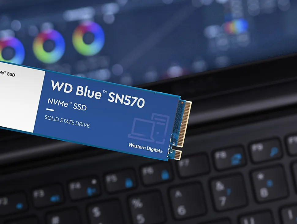 WD BLUE SN570 NVMe™ Internal SSD, 1TB, Blue