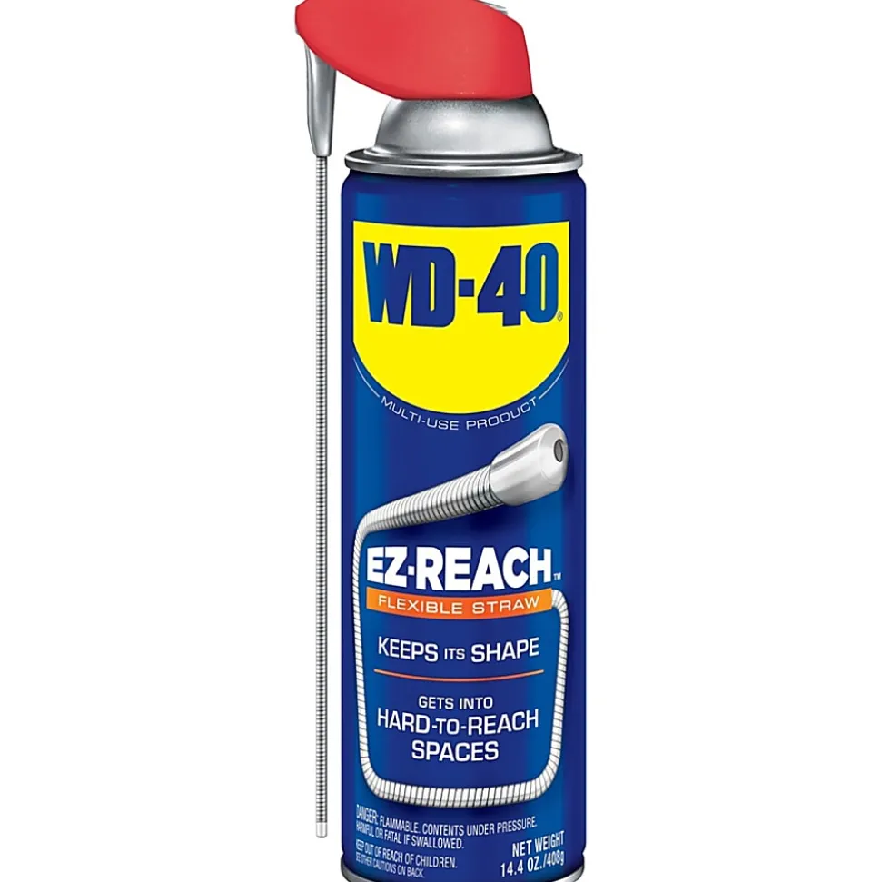 WD-40 EZ Reach Flexible Straw Lubricant - 14.40 fl oz - Corrosion Resistant - 6 / Carton