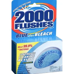 WD-40 2000 Flushes Blue/Bleach Bowl Cleaner Tablets - Concentrate Tablet - 3.50 oz (0.22 lb) - 12 / Carton - Blue