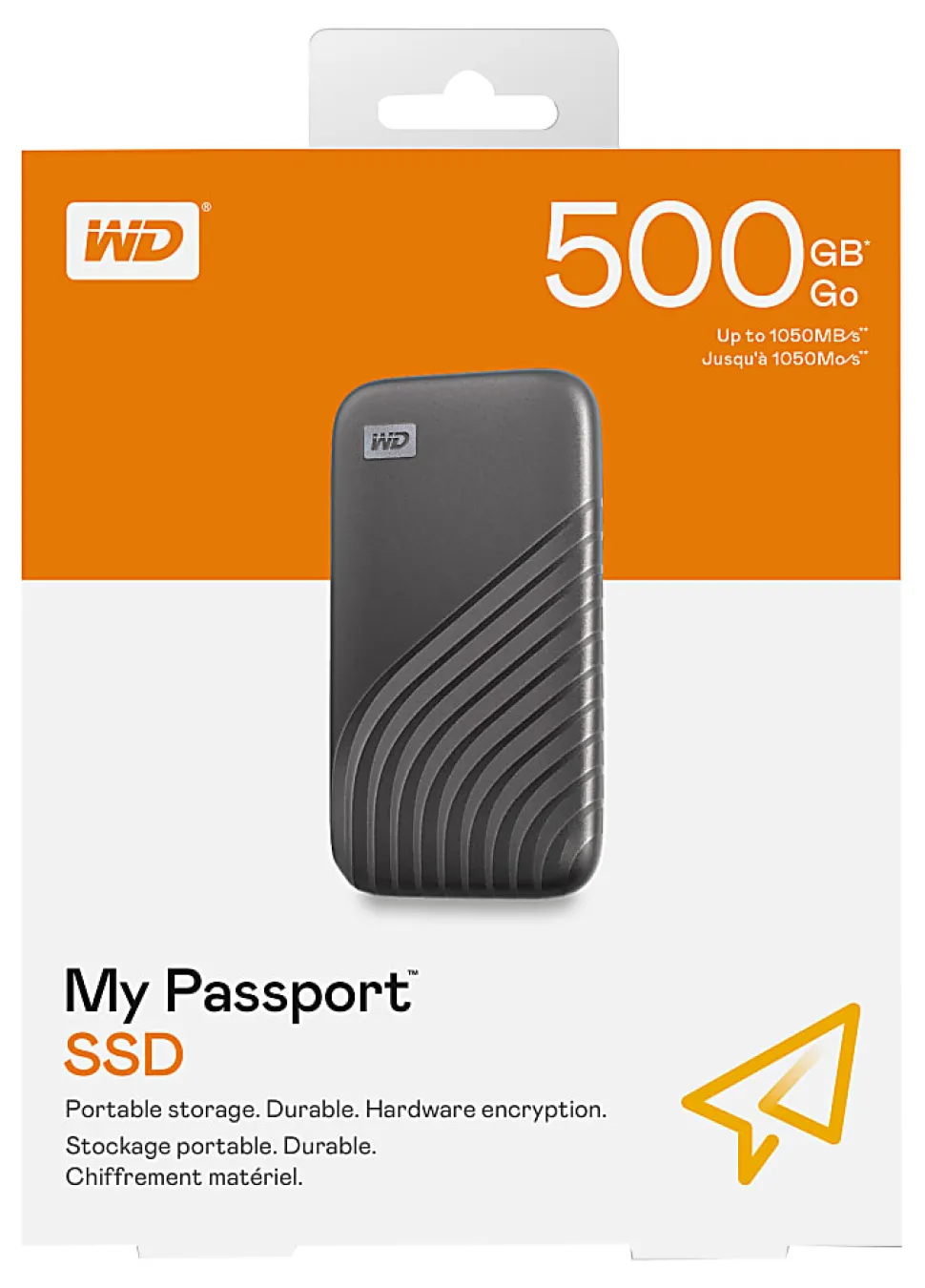 WD My Passport™ External SSD, 500GB, Space Gray