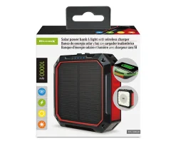 WeatherX Solar Power Bank And Light With Wireless Charger, XPC10002R