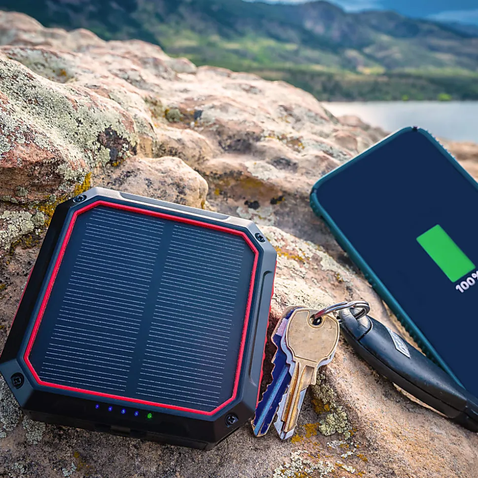 WeatherX Solar Power Bank And Light With Wireless Charger, XPC10002R