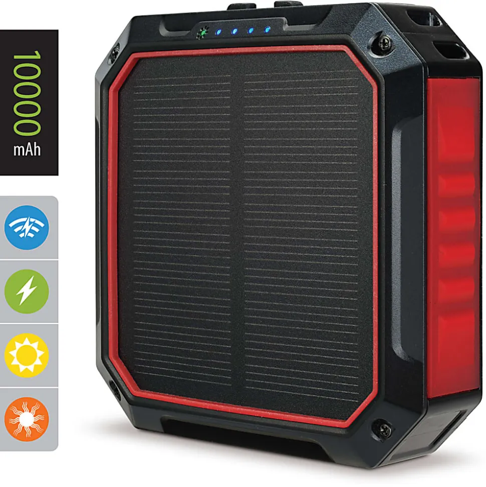WeatherX Solar Power Bank And Light With Wireless Charger, XPC10002R