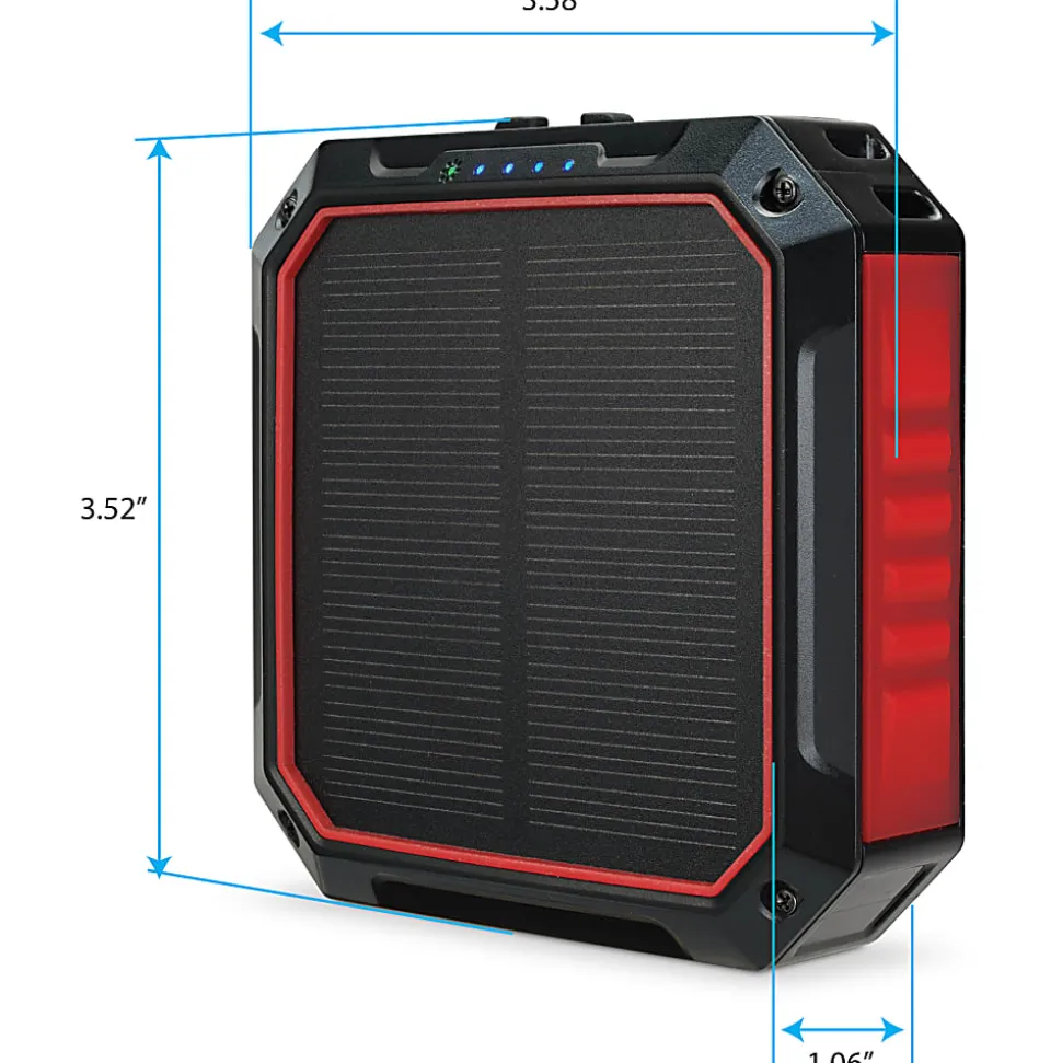 WeatherX Solar Power Bank And Light With Wireless Charger, XPC10002R