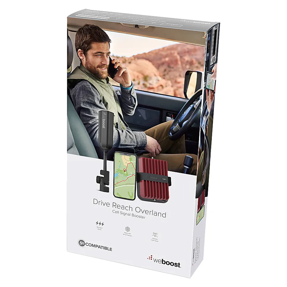 weBoost Drive Reach Overland 472061 High-Speed 5G-Compatible Vehicle Signal Booster Kit