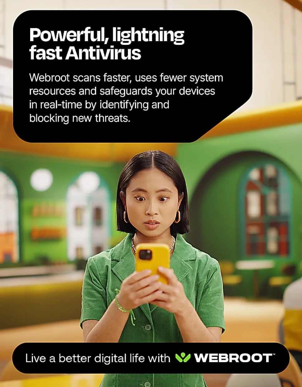 Webroot Complete Internet Security Complete + Antivirus - 5 Devices - 1-Year – Download Android, Apple iOS, Chrome, Mac OS, Windows