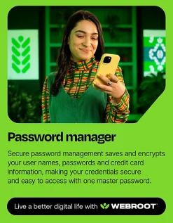 Webroot - Internet Security Plus + Antivirus Protection - 3 Devices -1 Year Download - Android, Apple iOS, Chrome, Mac OS, Windows