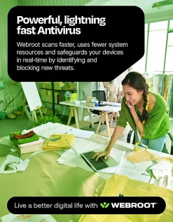 Webroot - Internet Security Plus + Antivirus Protection - 3 Devices -1 Year Download - Android, Apple iOS, Chrome, Mac OS, Windows