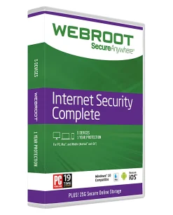 Webroot® SecureAnywhere™ Complete With Antivirus, For 5 PC/Mac® Devices, 1-Year Subscription, Disc