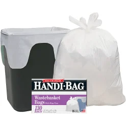 Webster Draw 'n Tie 0.6 mil Handi Bag Waste Liners, 8 Gallons, 21 1/2