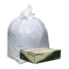 Webster® EarthSense® 0.7 mil Trash Bags, 13 gal, 24"H x 32"W, 75% Recycled, White, 150 Bags