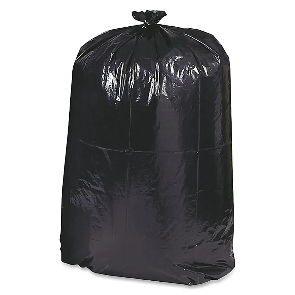 Webster® EarthSense® 0.65 mil Trash Bags, 10 gal, 24"H x 23"W, 75% Recycled, Black, 500 Bags