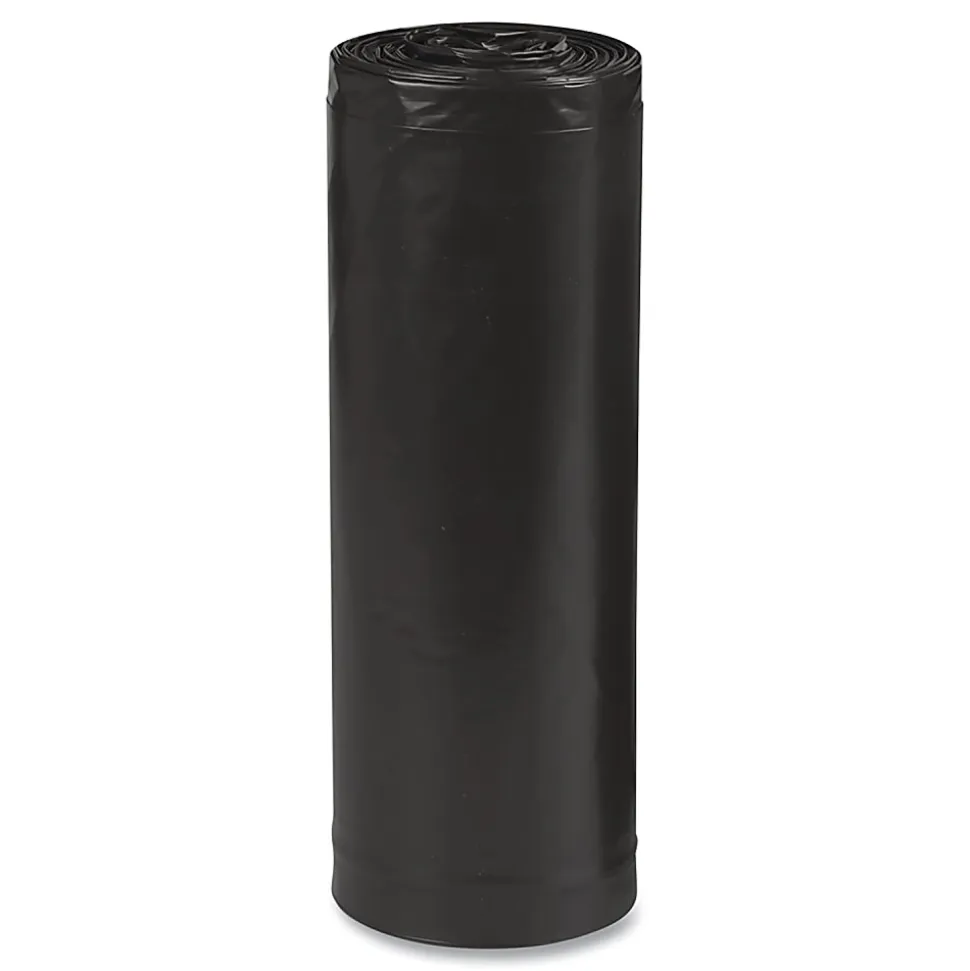 Webster EarthSense Star Bottom Commercial Can Liners, 1.25 mil, 40 To 45 Gallons, 75% Recycled, Black, Box Of 100 Liners