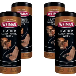 Weiman Products Leather Wipes - For Multipurpose - 8