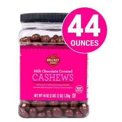 Wellsley Farms Milk Chocolate Covered Cashews, 44 Oz