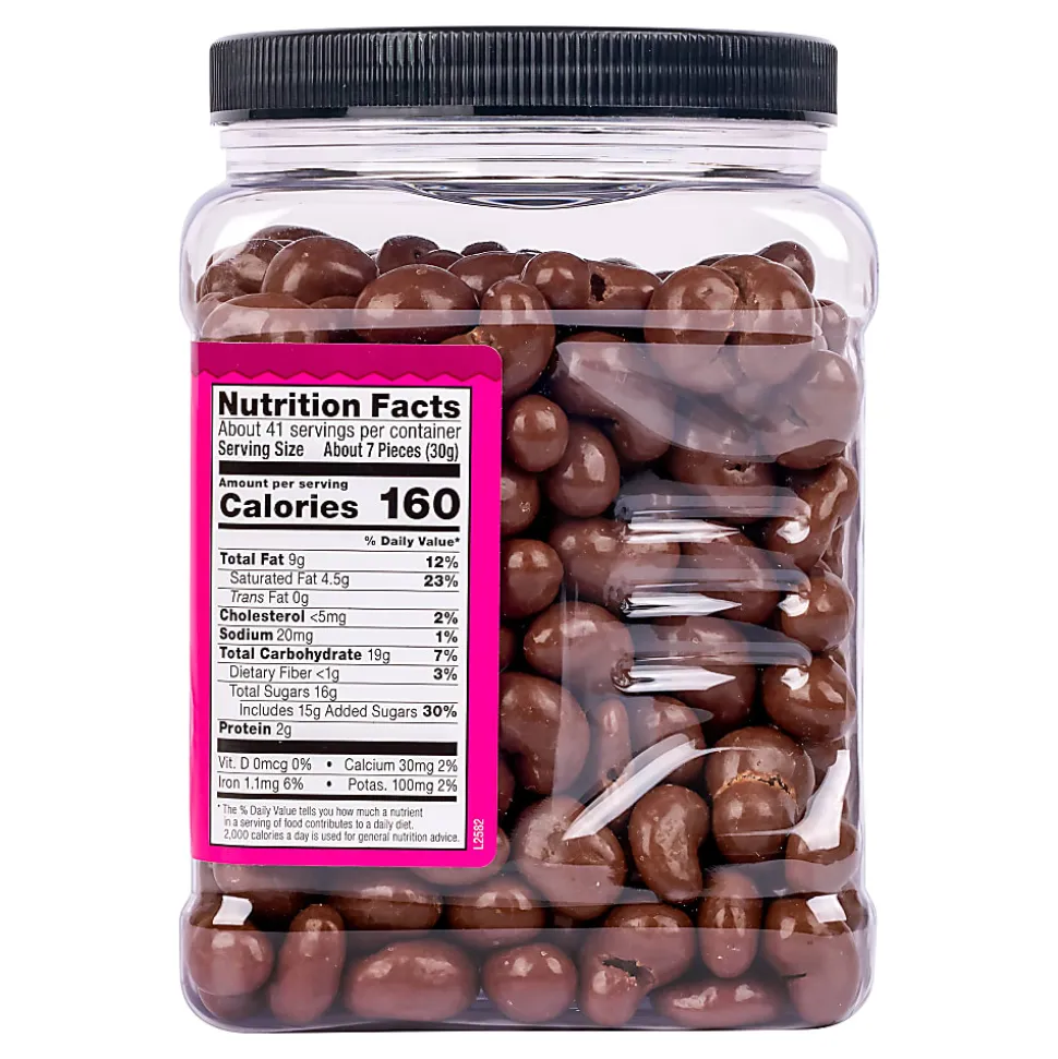 Wellsley Farms Milk Chocolate Covered Cashews, 44 Oz