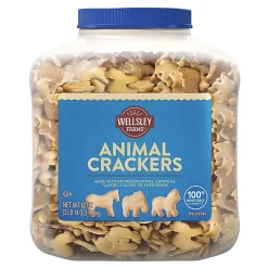 Wellsley Farms Natural Animal Crackers, 62 Oz Tub
