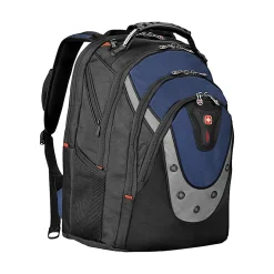 Wenger® Ibex Laptop Backpack, Black/Blue