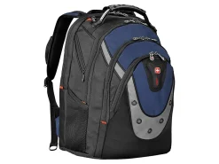 Wenger® Ibex Laptop Backpack, Black/Blue