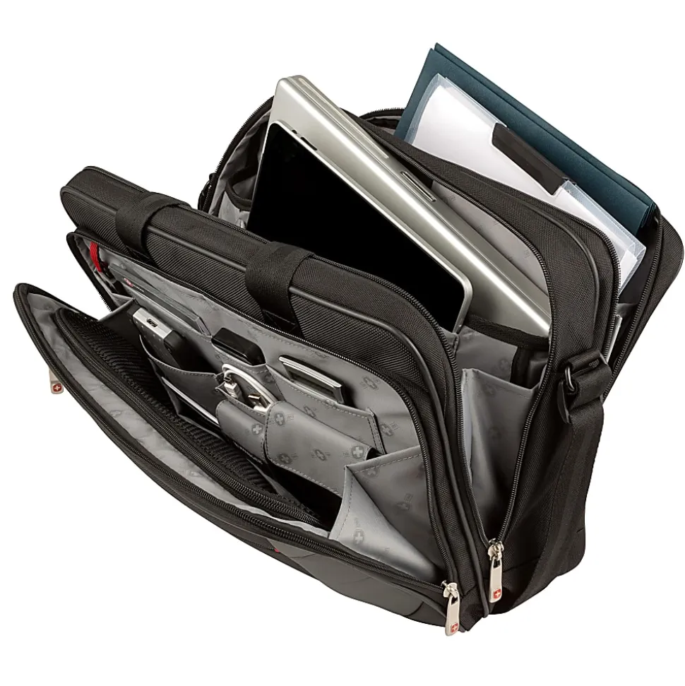 Wenger® Mainframe Briefcase With 15.6" Laptop Pocket, Black