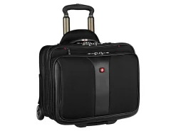 Wenger® Patriot II Polyester Rolling 2-Piece Business Luggage Set, Black