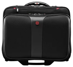 Wenger® Patriot II Polyester Rolling 2-Piece Business Luggage Set, Black