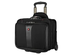 Wenger® Patriot II Polyester Rolling 2-Piece Business Luggage Set, Black