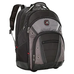 Wenger® Synergy Wheeled Laptop Backpack, Black/Gray