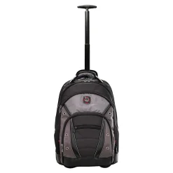 Wenger® Synergy Wheeled Laptop Backpack, Black/Gray