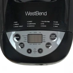 West Bend Hi-Rise Digital Bread Maker, Gray