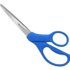 Westcott® All Purpose Preferred Stainless Steel Scissors, 8", Bent, Blue