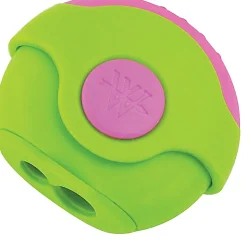 Westcott Antimicrobial Kids' Pencil Sharpener/Eraser Combo, Bright Blue/Orange