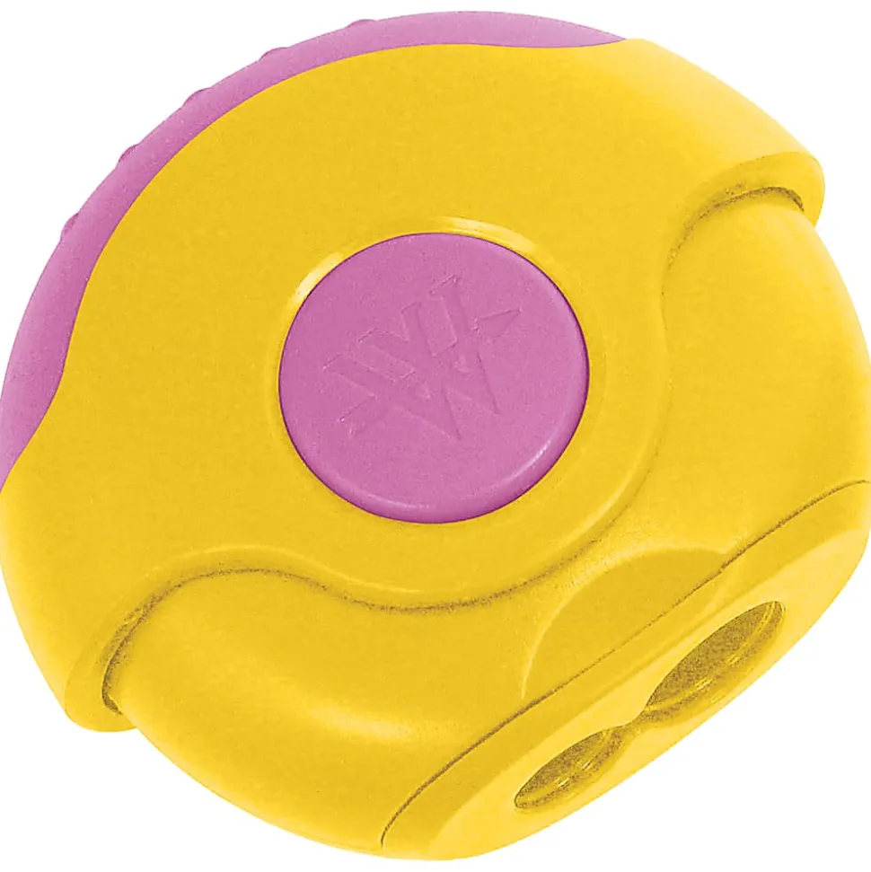 Westcott Antimicrobial Kids' Pencil Sharpener/Eraser Combo, Bright Blue/Orange