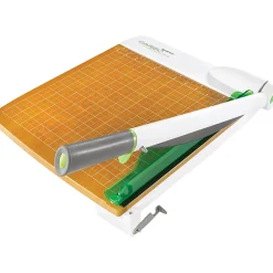 Westcott® CarboTitanium Guillotine Heavy-Duty Trimmer, 18", White/Green