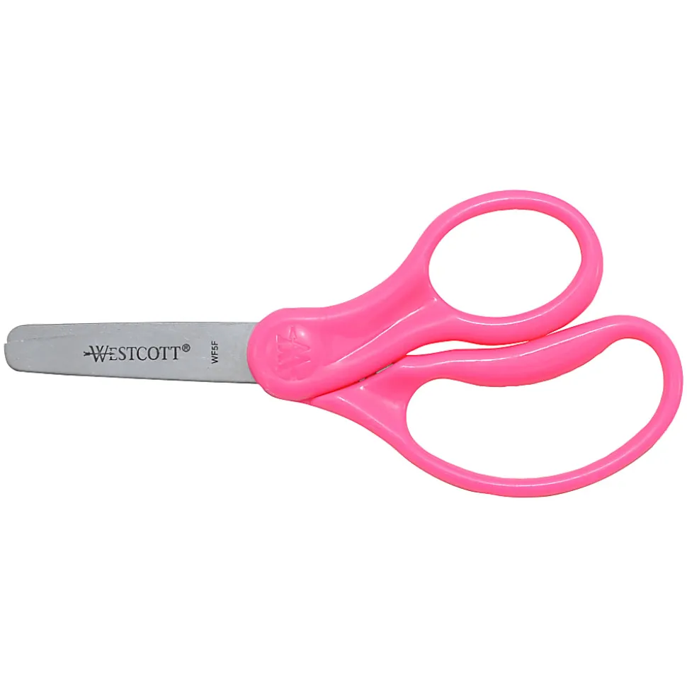 Westcott® Hard Handle Kids Value Scissors, 5", Blunt, Assorted Colors