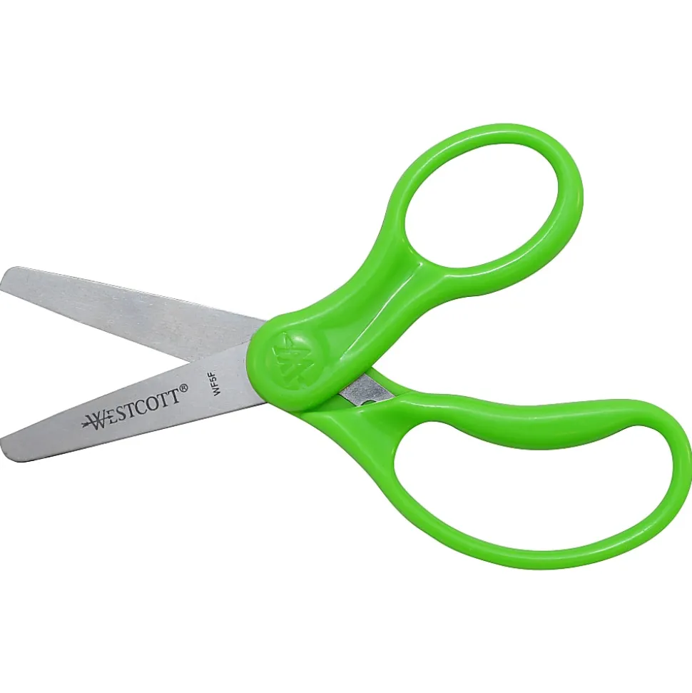 Westcott® Hard Handle Kids Value Scissors, 5", Blunt, Assorted Colors