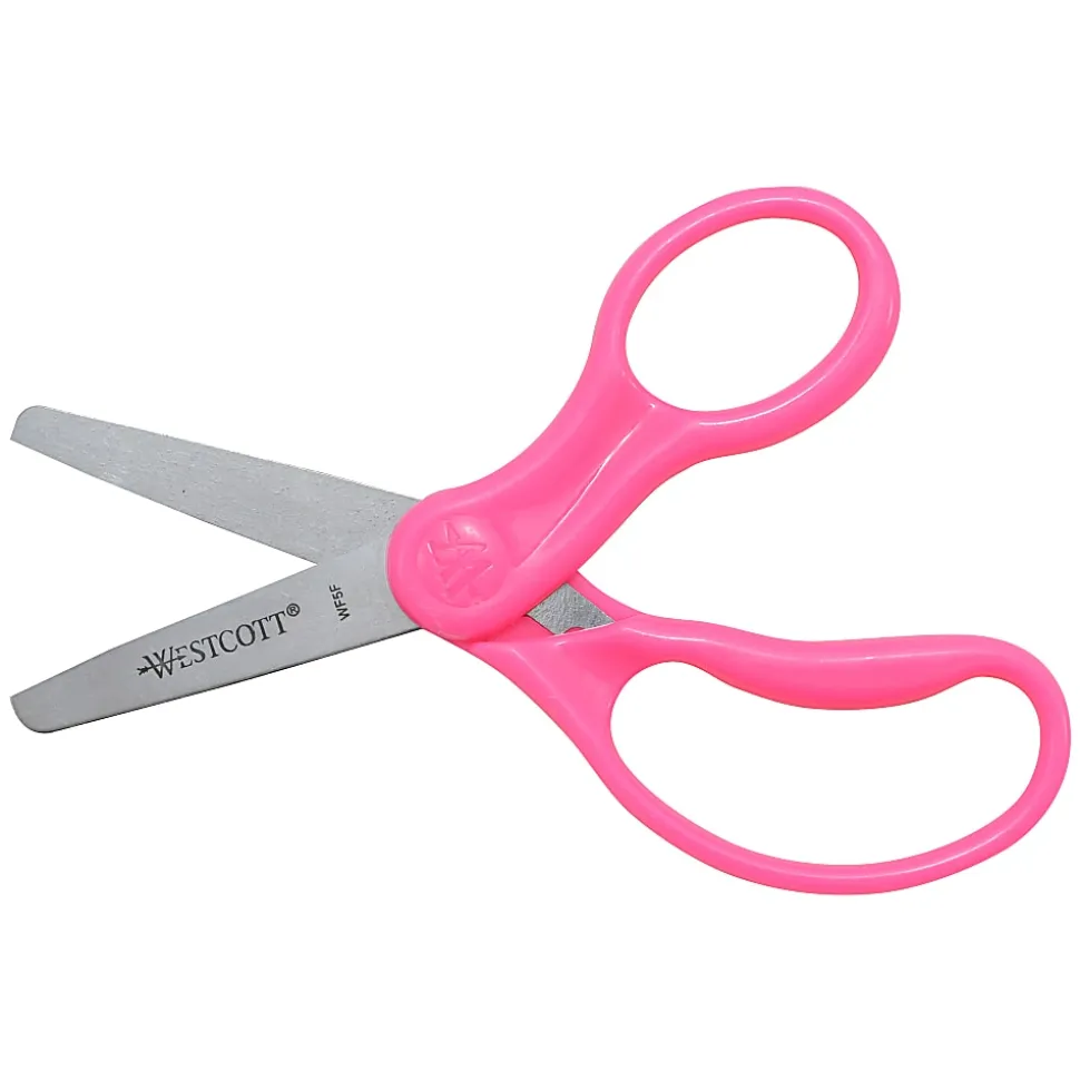 Westcott® Hard Handle Kids Value Scissors, 5", Blunt, Assorted Colors