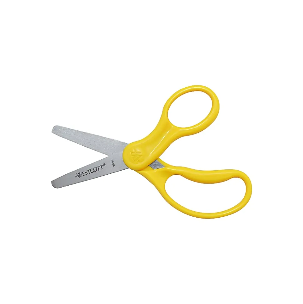 Westcott® Hard Handle Kids Value Scissors, 5", Blunt, Assorted Colors