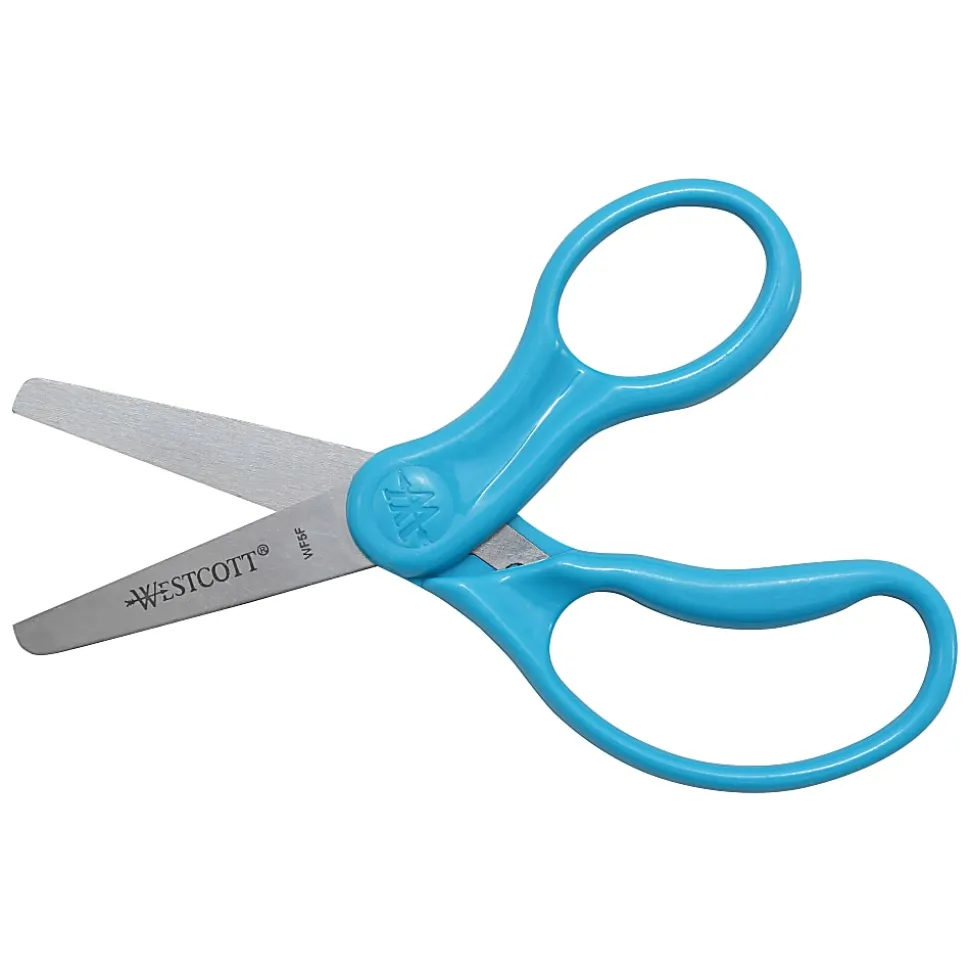 Westcott® Hard Handle Kids Value Scissors, 5", Blunt, Assorted Colors