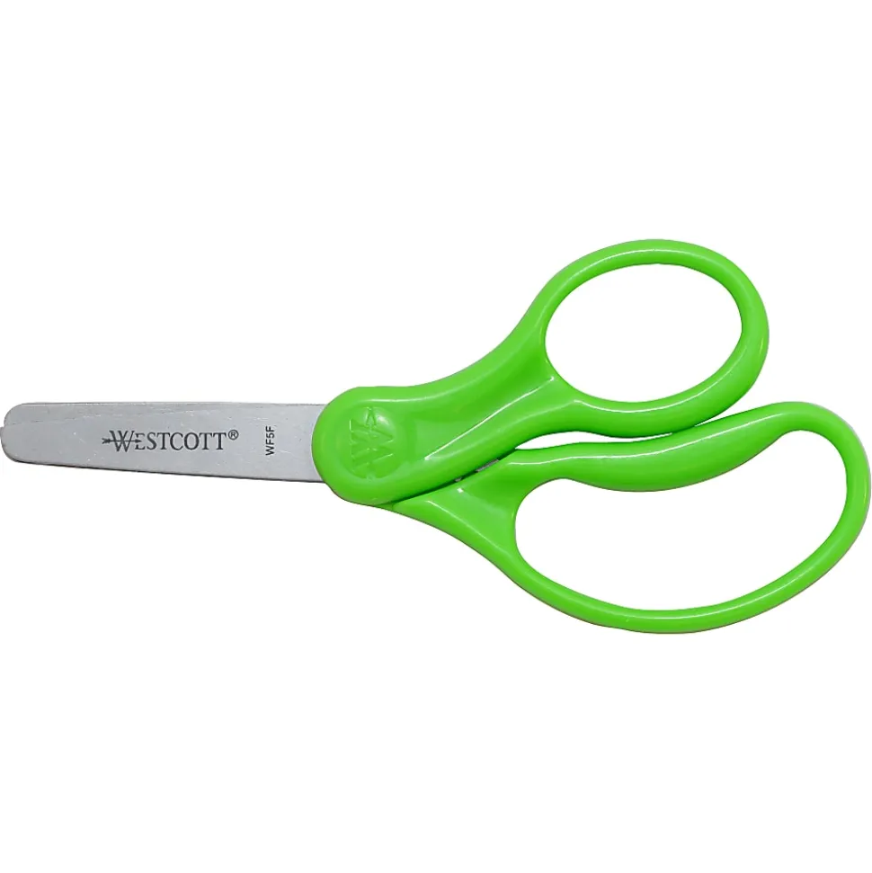 Westcott® Hard Handle Kids Value Scissors, 5", Blunt, Assorted Colors