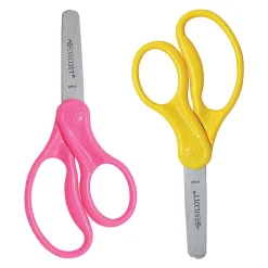 Westcott® Hard Handle Kids Value Scissors, 5", Blunt, Assorted Colors, Pack Of 2