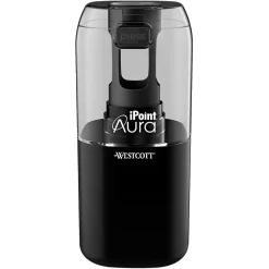 Westcott iPoint Aura Battery Operated Pencil Sharpener, 7-3/4