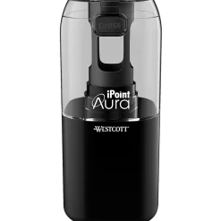 Westcott iPoint Aura Battery Operated Pencil Sharpener, 7-3/4
