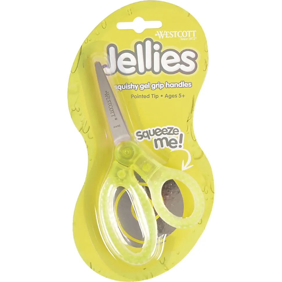 Westcott® Jellies Kids' Scissors, 5", Pointed, Assorted Colors
